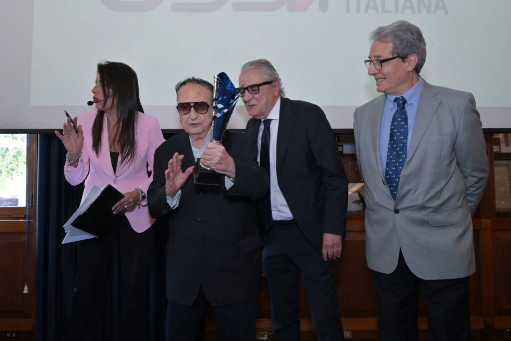 Ezio Luzi, Tonino Raffa, Riccardo Cucchi e Bruno Gentili,