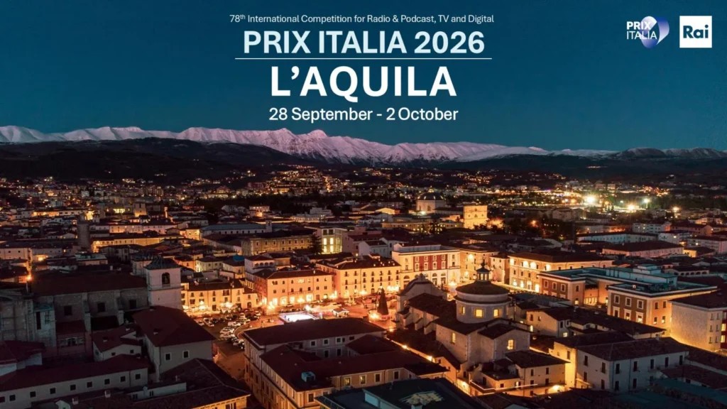 PRIX Italia 2026. Qui di seguito la nota dettagliata dell'Ufficio Stampa della RAI, da cui si evince anche il respiro internazionale dell'Edizine di quest'anno.